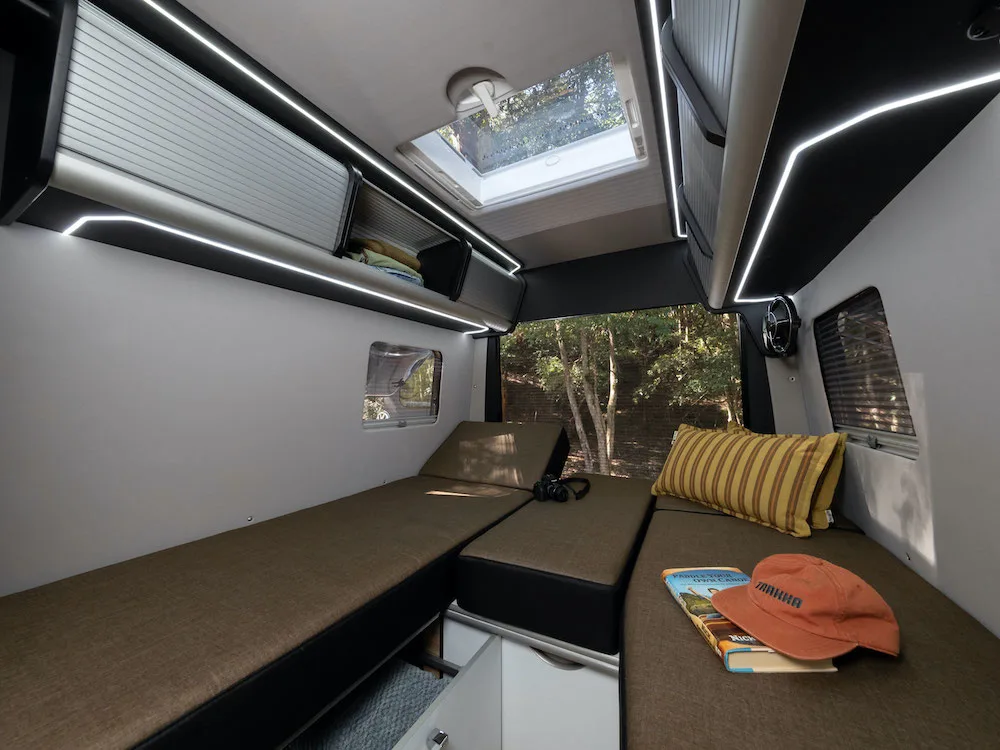 Interior of the Akuna A2 camper van by Trakka.