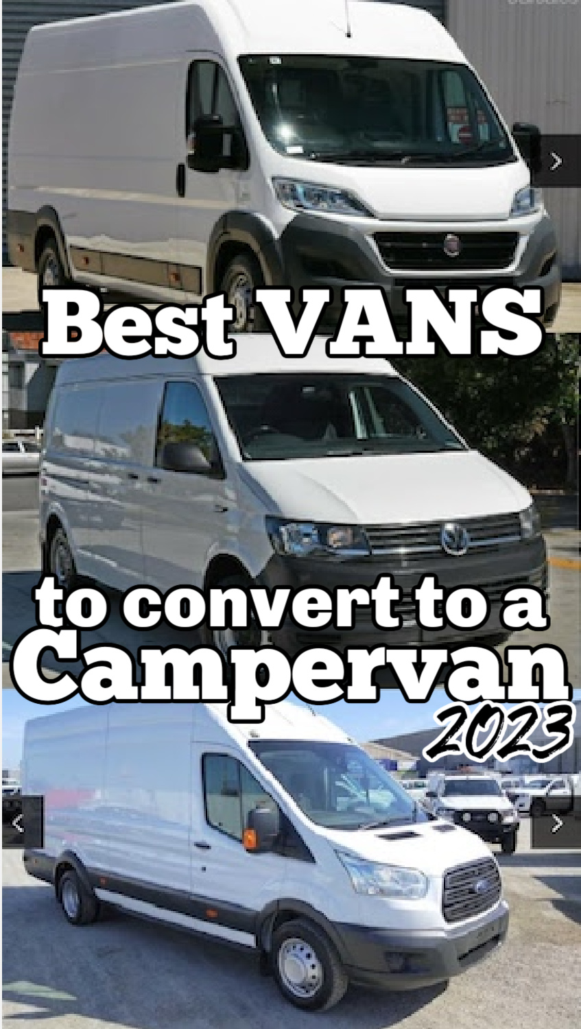 Best van for camper conversion 2024 CampervanAU