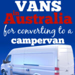 White van plugged in to a charging station with text overlay: Electric vans Australia 2023.