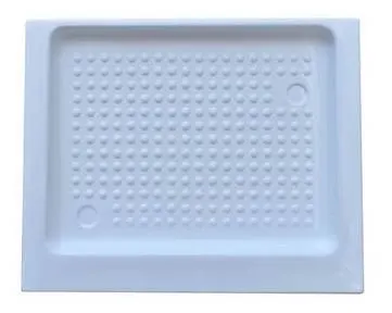 White fibreglass shower tray by Camec.