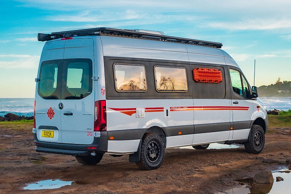 Exterior view of a Kimberley Kampers Kruisewagen van.