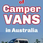 White camper van with text above that reads: Small manufacturers of camper vans in Australia.