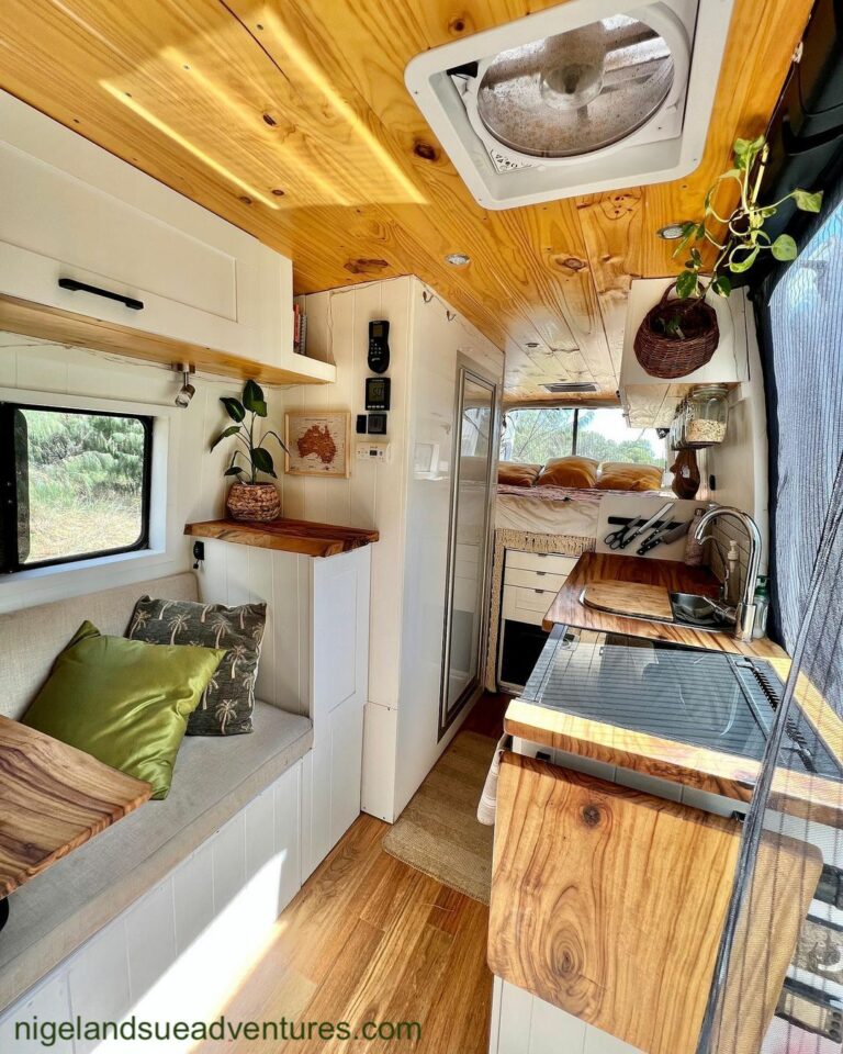 Adventurous Couple Convert Sprinter Van to Amazing Campervan - CampervanAU